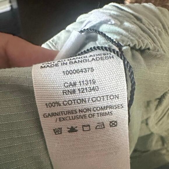 Garage Sage Green Relaxed Fit Shorts | Elastic Waist Comfort - Picture 7 of 7